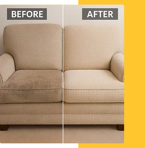 before and after Upholstery Cleaning Upholstery Cleaning